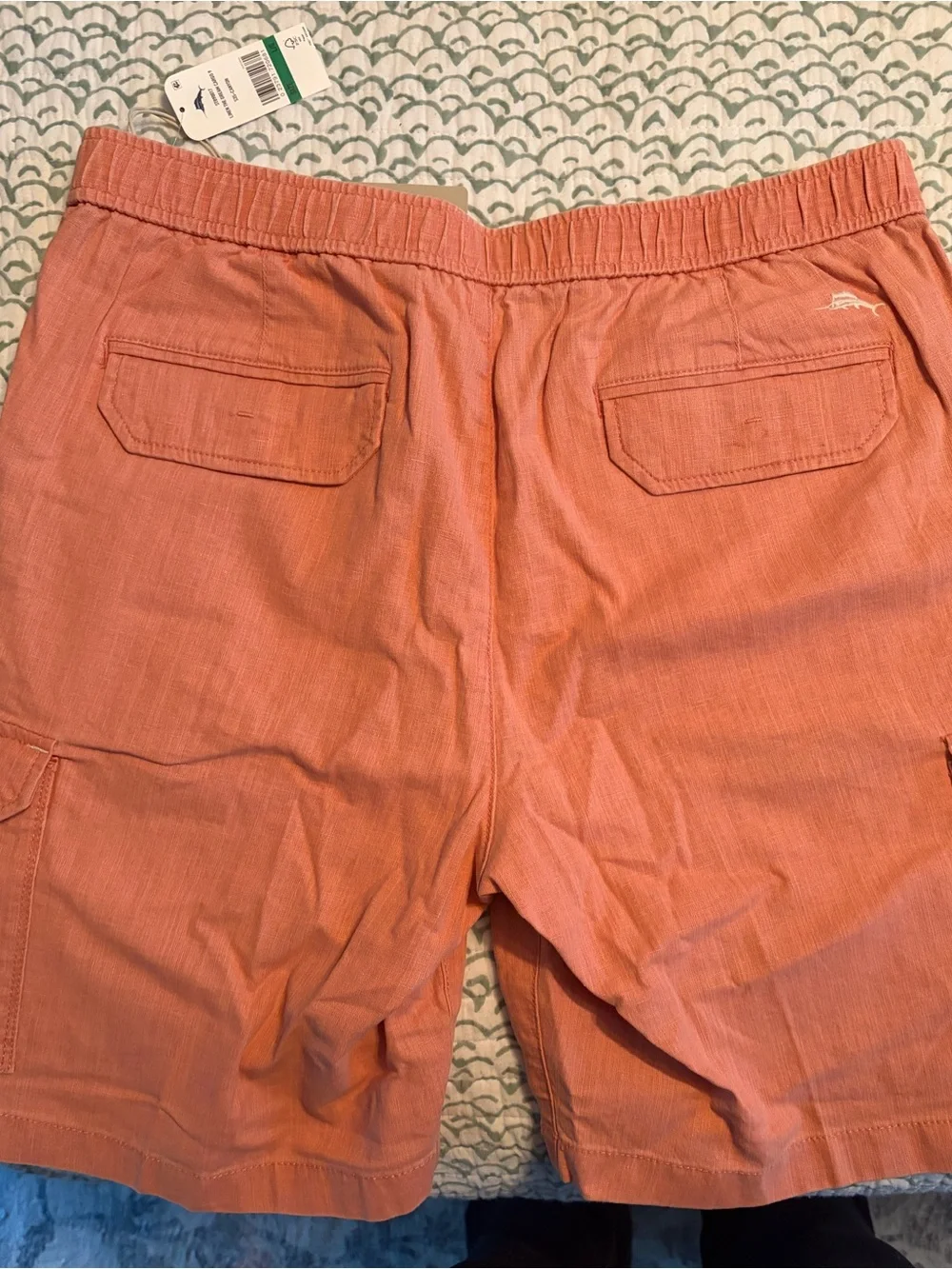 Tommy Bahama Men's Coral-Orange Cargo Shorts